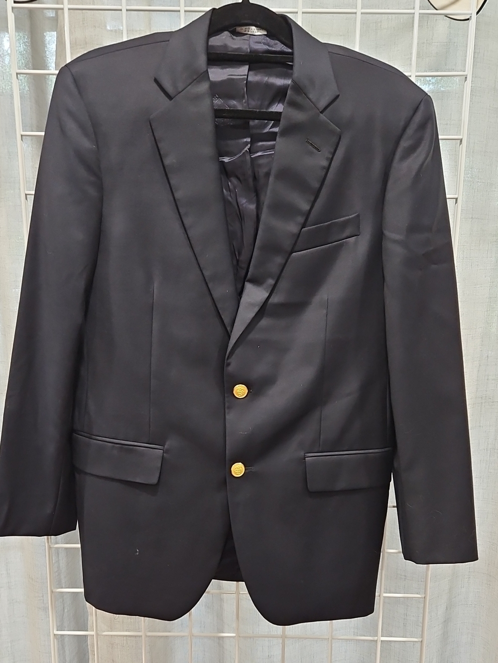 Brooks Brothers Two-Button Blazer with Gold Buttons